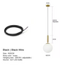 Moderne Kroonluchter – Glazen Bol LED Hanglamp voor Woonkamer, Eetkamer & Slaapkamer