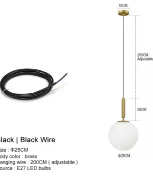 Moderne Kroonluchter – Glazen Bol LED Hanglamp voor Woonkamer, Eetkamer & Slaapkamer