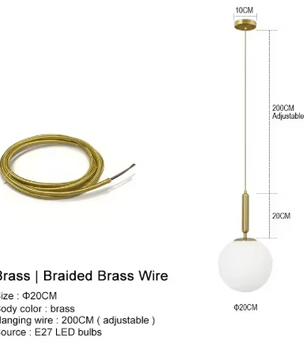 Moderne Kroonluchter – Glazen Bol LED Hanglamp voor Woonkamer, Eetkamer & Slaapkamer