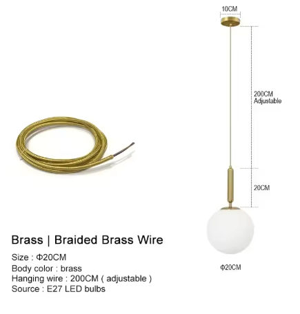 Moderne Kroonluchter – Glazen Bol LED Hanglamp voor Woonkamer, Eetkamer & Slaapkamer