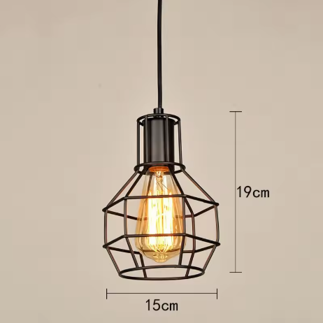 Industriële Retro Hanglamp – Vintage IJzeren Plafondlamp voor Keuken, Eetkamer & Bar