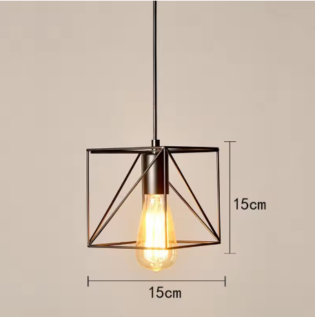 Industriële Retro Hanglamp – Vintage IJzeren Plafondlamp voor Keuken, Eetkamer & Bar