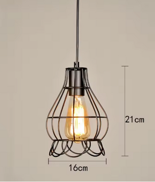 Industriële Retro Hanglamp – Vintage IJzeren Plafondlamp voor Keuken, Eetkamer & Bar
