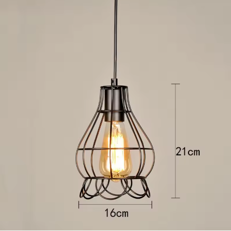 Industriële Retro Hanglamp – Vintage IJzeren Plafondlamp voor Keuken, Eetkamer & Bar