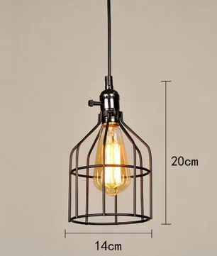 Industriële Retro Hanglamp – Vintage IJzeren Plafondlamp voor Keuken, Eetkamer & Bar