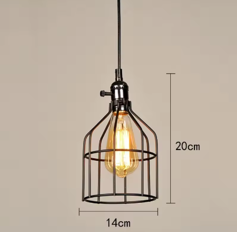 Industriële Retro Hanglamp – Vintage IJzeren Plafondlamp voor Keuken, Eetkamer & Bar