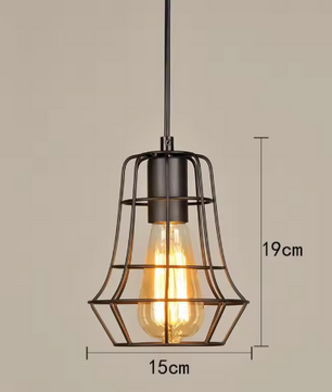 Industriële Retro Hanglamp – Vintage IJzeren Plafondlamp voor Keuken, Eetkamer & Bar