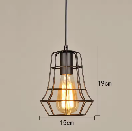 Industriële Retro Hanglamp – Vintage IJzeren Plafondlamp voor Keuken, Eetkamer & Bar