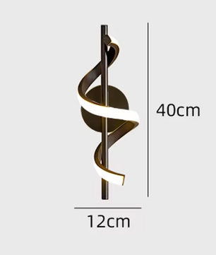 Glans LED Hanglamp – Moderne Plafondlamp of Wandlamp in het Goud of Zwart