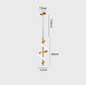 Glans LED Hanglamp – Moderne Plafondlamp of Wandlamp in het Goud of Zwart