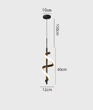 Glans LED Hanglamp – Moderne Plafondlamp of Wandlamp in het Goud of Zwart