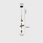 Glans LED Hanglamp – Moderne Plafondlamp of Wandlamp in het Goud of Zwart