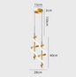 Glans LED Hanglamp – Moderne Plafondlamp of Wandlamp in het Goud of Zwart