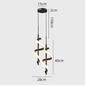 Glans LED Hanglamp – Moderne Plafondlamp of Wandlamp in het Goud of Zwart