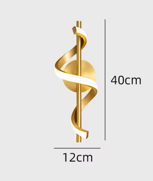 Glans LED Hanglamp – Moderne Plafondlamp of Wandlamp in het Goud of Zwart