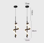 Glans LED Hanglamp – Moderne Plafondlamp of Wandlamp in het Goud of Zwart