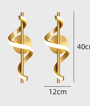 Glans LED Hanglamp – Moderne Plafondlamp of Wandlamp in het Goud of Zwart