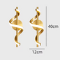 Glans LED Hanglamp – Moderne Plafondlamp of Wandlamp in het Goud of Zwart