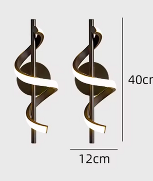 Glans LED Hanglamp – Moderne Plafondlamp of Wandlamp in het Goud of Zwart