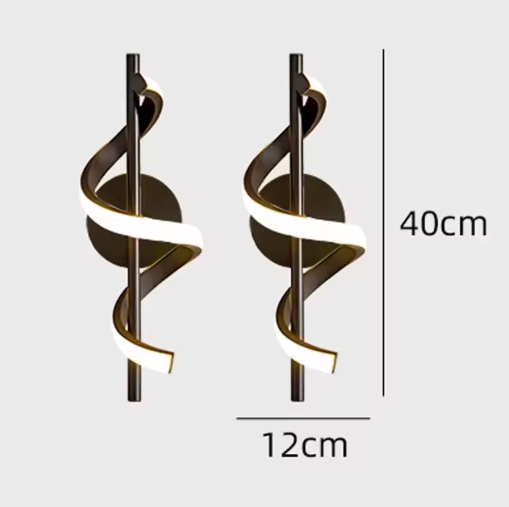Glans LED Hanglamp – Moderne Plafondlamp of Wandlamp in het Goud of Zwart