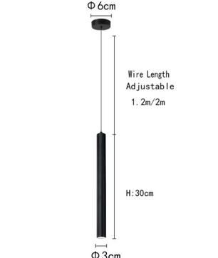 Scandinavische LED Hanglamp – Minimalistisch Design met Cilinderlamp