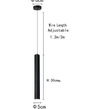 Scandinavische LED Hanglamp – Minimalistisch Design met Cilinderlamp