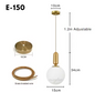 Moderne Scandinavische Hanglamp – Minimalistisch Design met Glazen Bol