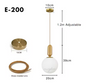 Moderne Scandinavische Hanglamp – Minimalistisch Design met Glazen Bol