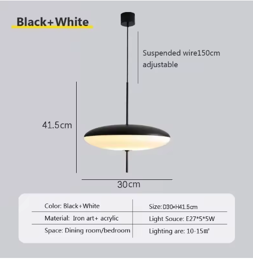 Nordic LED Hanglamp – Vliegende Schotel Ontwerp