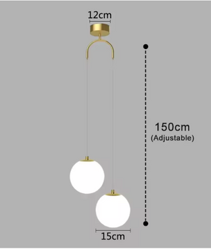 Moderne Glazen Led Hanglamp – Scandinavisch Design