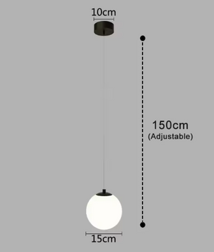 Moderne Glazen Led Hanglamp – Scandinavisch Design