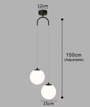 Moderne Glazen Led Hanglamp – Scandinavisch Design