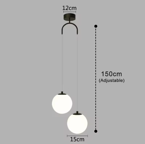 Moderne Glazen Led Hanglamp – Scandinavisch Design