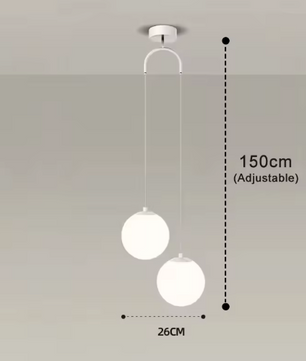 Moderne Glazen Led Hanglamp – Scandinavisch Design