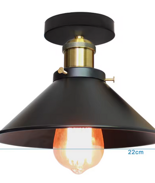 Vintage Industriële Hanglamp – Retro Loft Kroonluchter E27