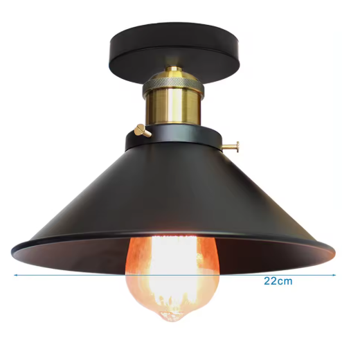 Vintage Industriële Hanglamp – Retro Loft Kroonluchter E27