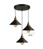 Vintage Industriële Hanglamp – Retro Loft Kroonluchter E27