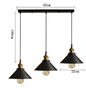 Vintage Industriële Hanglamp – Retro Loft Kroonluchter E27