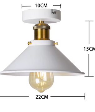 Vintage Industriële Plafondlamp – Rustiek Metalen Armatuur