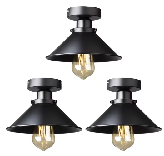 Vintage Industriële Plafondlamp – Rustiek Metalen Armatuur