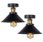 Vintage Industriële Plafondlamp – Rustiek Metalen Armatuur