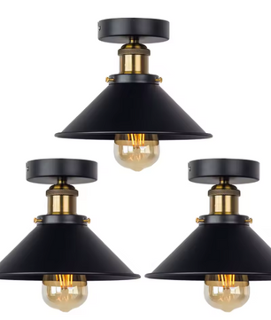 Vintage Industriële Plafondlamp – Rustiek Metalen Armatuur