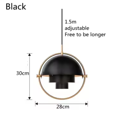 Moderne Nordic Hanglamp – Goud / Zwart / Wit