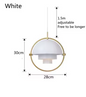 Moderne Nordic Hanglamp – Goud / Zwart / Wit