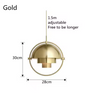 Moderne Nordic Hanglamp – Goud / Zwart / Wit