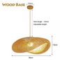 Rotan Bamboe Hanglamp – Handgeweven Natuurlijke Plafondlamp voor Woonkamer & Slaapkamer