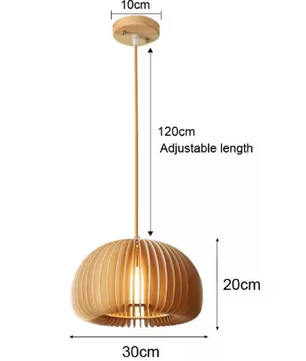 Rotan Bamboe Hanglamp – Handgeweven Natuurlijke Plafondlamp voor Woonkamer & Slaapkamer
