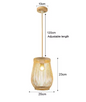 Rotan Bamboe Hanglamp – Handgeweven Natuurlijke Plafondlamp voor Woonkamer & Slaapkamer