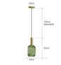 Retro Glazen Hanglamp – Kleurrijk Design met LED E27 Fitting