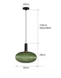 Retro Glazen Hanglamp – Kleurrijk Design met LED E27 Fitting